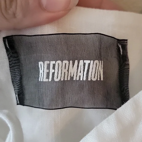 Reformation white lace up dress - Picture 3 of 5